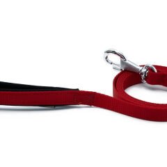 Doggie Konfor Dokuma Gezdirme Kayışı Kırmızı 1.5*160 Cm (DGZT-15)
