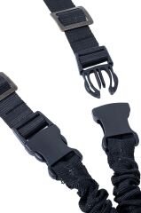 Tüfek Askı Kayışı - Savage - Üç Nokta Yaylı - Tactical - Siyah