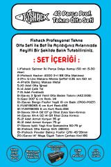 Fishack 40 Parça Profesyonel Tekne Olta Seti - 1.50MT/3+1BB