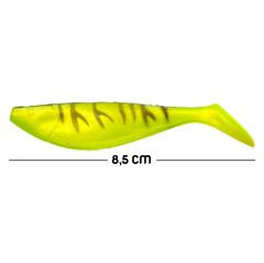Silikon Sahte Balık Yem - Savex - 8,5cm - Fluo Green (642-3018) - 5'li Paket