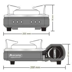 Tekli Portatik Ocak - Orcamp - Gri (CK-505)