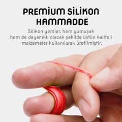 Silikon Kurt Sahte Yem - 95mm - Kırmızı/Beyaz - Yumy (460-O-18095)