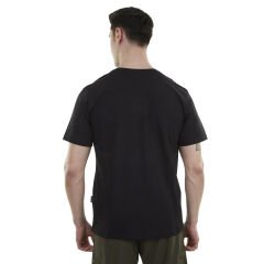 Erkek Tişört - Pamuklu Spor Tişört - Vortex - Siyah