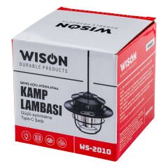 Wison Kamp Lambası - Şarjlı - Fonksiyonlu - Siyah
