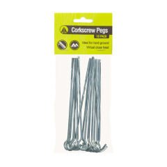 Summit Corkscrew Pegs Tirbuşon Çadır Kazığı 18 cm 10'lu (090-566)