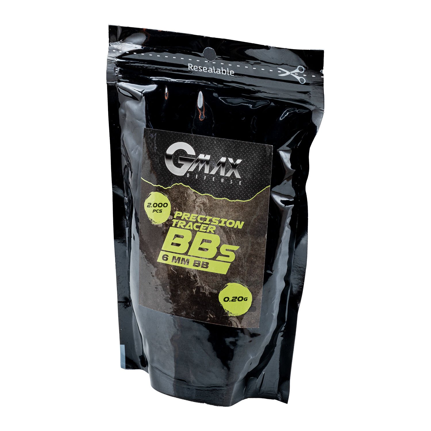 Plastik İzli Bilye 6mm - 0.20 gr - Fosforlu - 2000'li Poşet