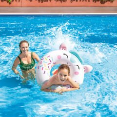 Çocuk Yüzme Simidi - Intex - Sevimli Kedi Figürlü - 76 cm (59266)