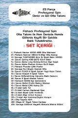 Fishack 25 Parça Spin At-Çek Deniz ve Göl Olta Seti M - 1.50MT / 10-30GR