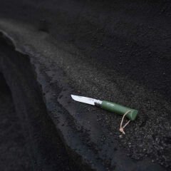 Katlanır Cep Çakısı - Opinel - Gürgen Ağacı Sap - Haki Çakı No:8
