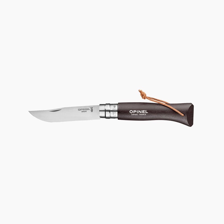 Katlanır Cep Çakısı - Opinel - Gürgen Ağacı Sap - Gri Çakı No:8