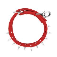 Dokuma Çivili Köpek Boyun Tasması - 4*70 cm - Kırmızı