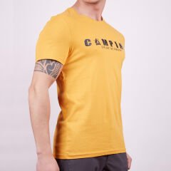 Erkek Tişört - Pamuklu Spor Tişört - Buteo - Hardal (600610)