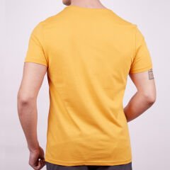 Erkek Tişört - Pamuklu Spor Tişört - Buteo - Hardal (600610)