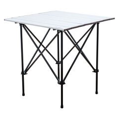 Katlanabilir Alüminyum Kamp ve Piknik Masası - Akordion - Silver - (54024)