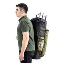 Euro Fish Kamış Çantası Boru Tipi Haki-Siyah 80 cm (38006)