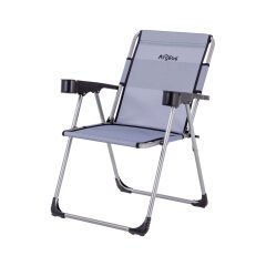 4 Adet Katlanır Kamp Sandalyesi ve Masa Seti - Rock - Lacivert - Bardaklıklı - 140 KG