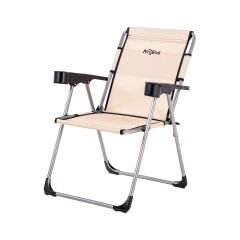 4 Adet Katlanır Kamp Sandalyesi ve Masa Seti - Rock - Kapadokya - Bardaklıklı - 140 KG