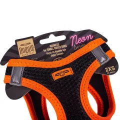 Doggie Havalı Dokuma Neon Küçük Irk Göğüs Tasması Turuncu 26-30 cm (ANG-2XS)