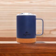 Çelik Mug Termos - Igloo - Cork - 350ml - Lacivert - 205696