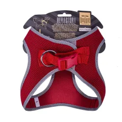 Doggie Havalı Dokuma Reflektörlü Küçük Irk Göğüs Tasması Red 42-48 cm(ARG-L)