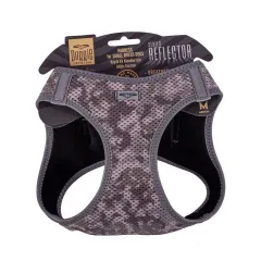 Doggie Havalı Dokuma Reflektörlü Küçük Irk Göğüs Tasması Camo 38-44 cm(ARG-M)