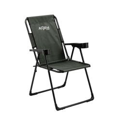 2 Adet Katlanır Kamp Sandalyesi ve Masa Seti - Rest - Haki - 130 KG Taşıma