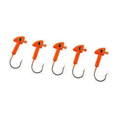 Jighead - Zoka - Kurşunlu Olta İğnesi - (XH-A 06) - Turuncu - 6 gr