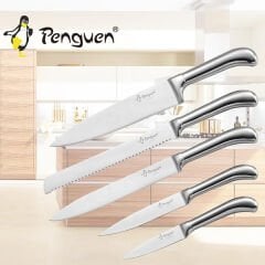 Mutfak Bıçak Seti - 6'lı  - Nora - Inox - Penguen (PNG-1800)