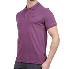 Erkek Polo Yaka Tişört - Pamuklu Spor Tişört - Stratus - Mürdüm (600303)