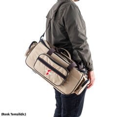 Çok Amaçlı Malzeme Çantası - Büyük - Saz Desen - 35021 - Balıkçı Çantası - Seyahat Çantası